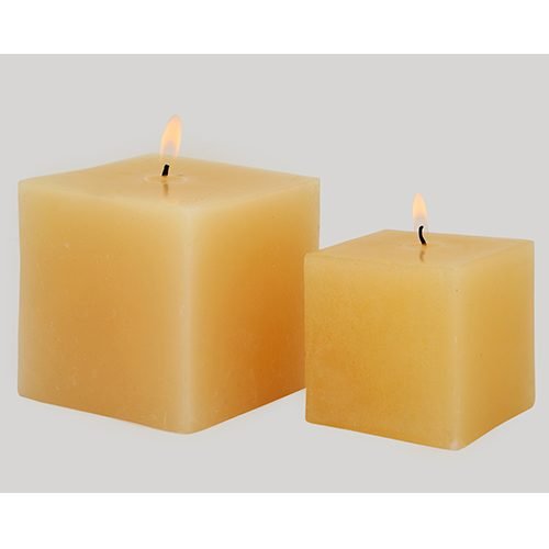 Gingerbread - White Square Candle