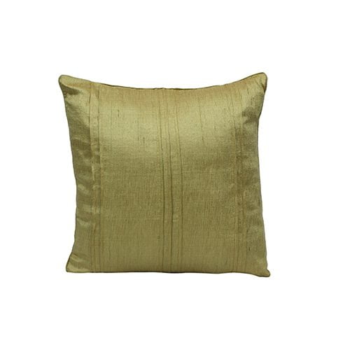 Verve Silk Cushion Cover (Lime Green)
