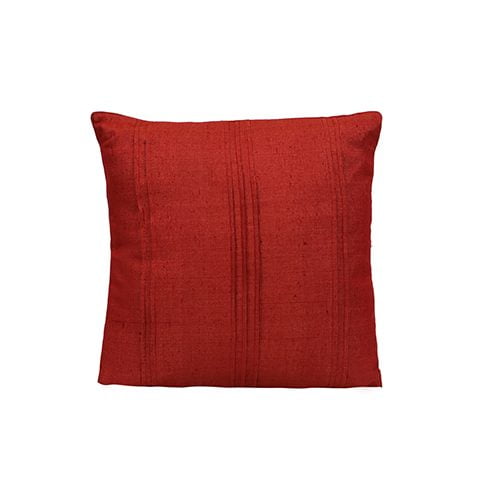 Verve Silk Cushion Cover (Red)