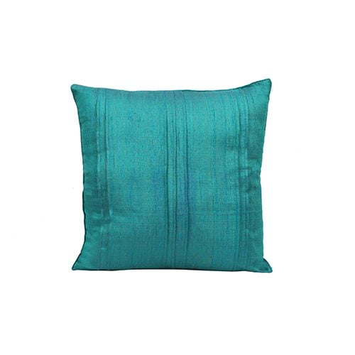 Verve Silk Cushion Cover (Teal)