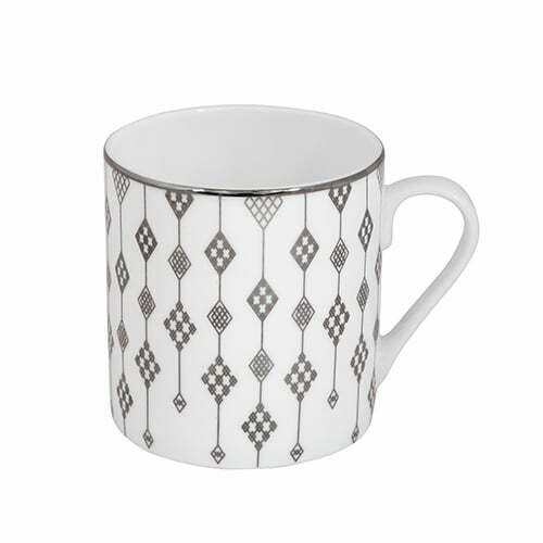 Trellis Lattice Mug (White) - Buy 1 Get 1 Free!