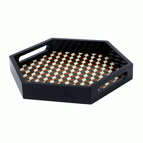 Qube Serving Tray - Hexagon