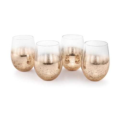 Allure Tumbler Glass (Set of 4) - Gold