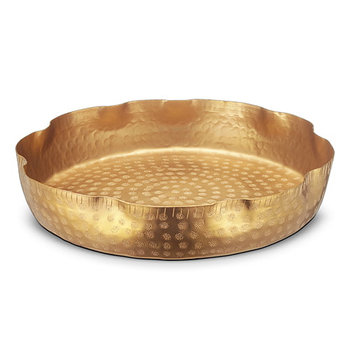 Curvus Round Platter - Gold