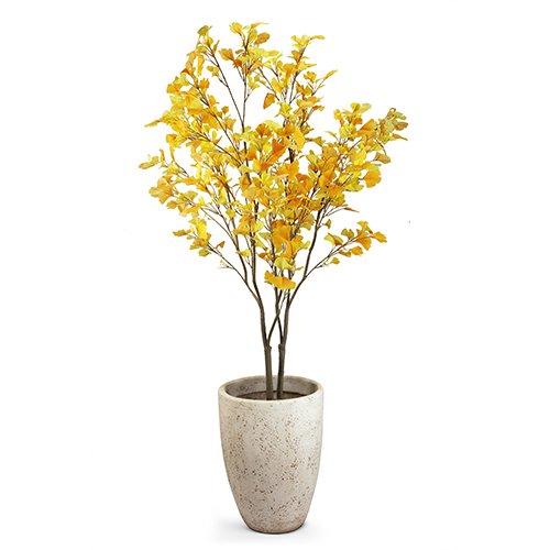 Yellow Ginkgo Faux Tree