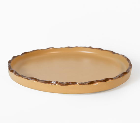 Tierra 9" Dinner Plate | Mustard | Stoneware Ceramic