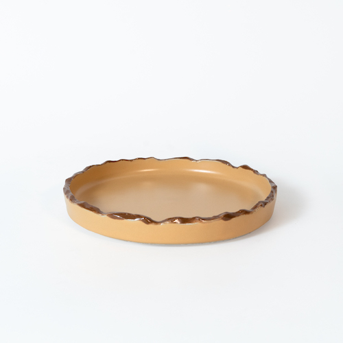 Tierra 6.5" Side Plate | Mustard | Stoneware Ceramic